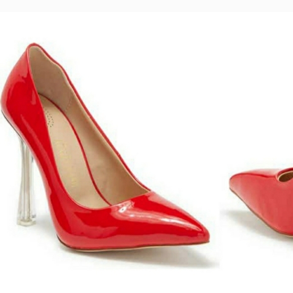 AZALEA WANG SEXY RED SHOES. - Picture 3 of 3